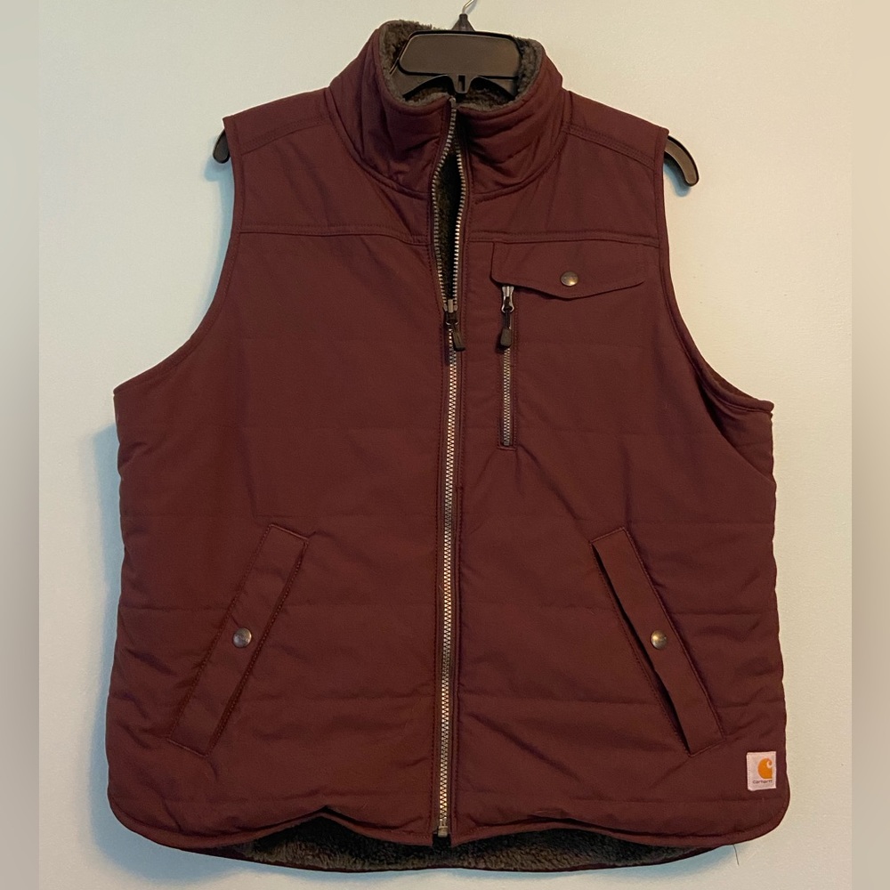 Carhartt Rain Defender Sherpa Lined Vest Womens Large